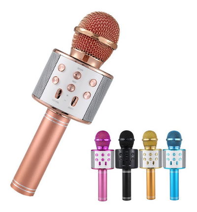 MICROFONO KARAOKE INALAMBRICO PARLANTE RECARGABLE USB