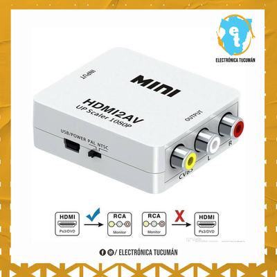 CONVERSOR DE VIDEO HDMI A RCA