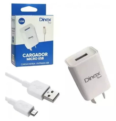 CARGADOR MICRO USB 3.0 AMP DINAX