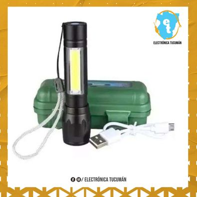 LINTERNA DE MANO LED FAROL CARGA USB DOMESTICO ALTA POTENCIA