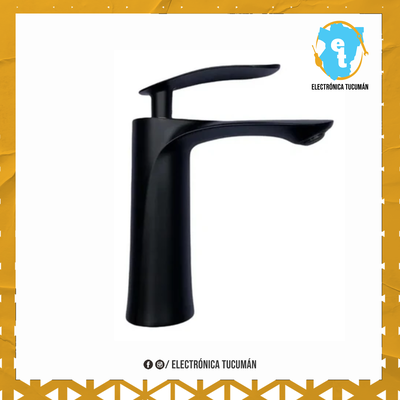 Canilla Monocomando Negro 18cm BW214
