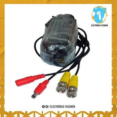 CABLE BNC VIDEO + ALIMENTACIÓN PARA CÁMARAS DE SEGURIDAD 15 MTS