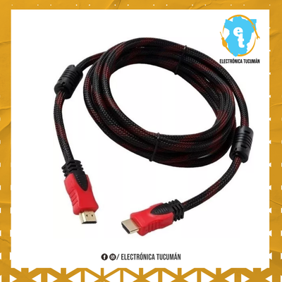 CABLE HDMI 5 METROS MALLADO FULLHD 1080P