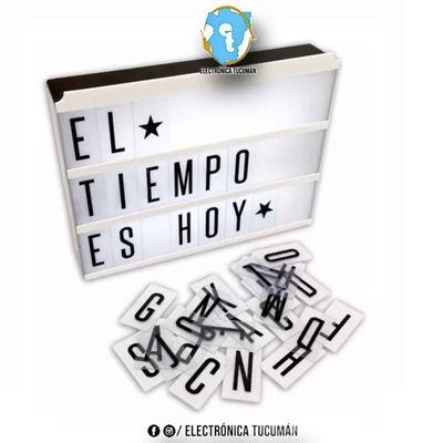CARTEL LUMINOSO CON LETRAS A4