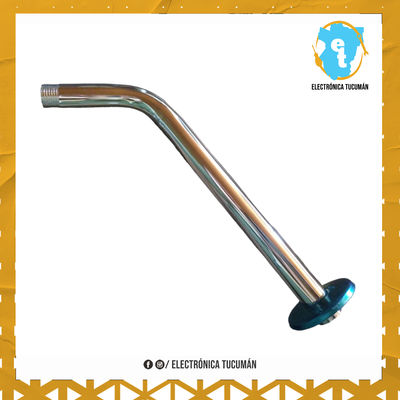 Caño De Acero Inox Cromado 40cm Baño Brazo Para Flor Ducha