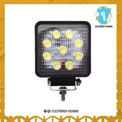 FARO AUXILIAR CUADRADO LED 9 27W