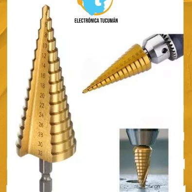 MECHA ESCALONADA 4 -32 MM TITANIO 15 MEDIDAS