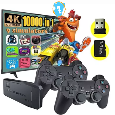 Consola de Juegos stick 4K HDMI 64GB + de 10000 Juegos