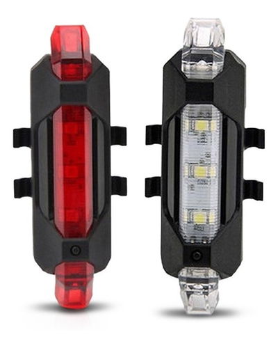 LUZ BICICLETA LED USB RECARGABLES BLANCA O ROJA