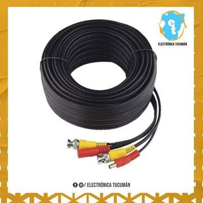 CABLE BNC VIDEO + ALIMENTACIÓN PARA CÁMARAS DE SEGURIDAD 20 MTS