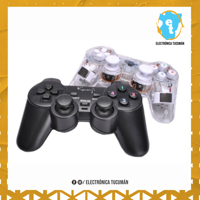 JOYSTICK PARA PC NEGRO O TRANSPARENTE CON LUZ