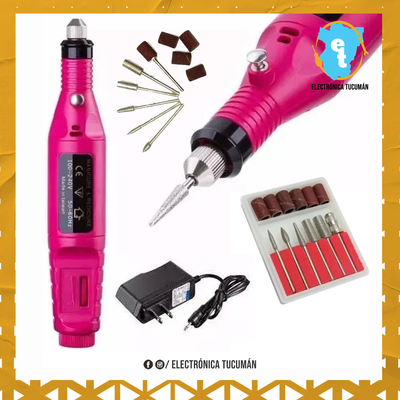 TORNO ELÉCTRICO PROFESIONAL MANICURA PEDICURA UÑAS ESCULPIDA