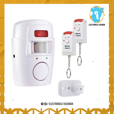 ALARMA INALÁMBRICA SENSOR MOVIMIENTO SIRENA CONTROL