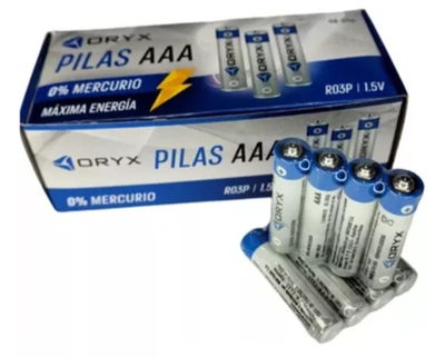 Pilas Triple A Pack X60 Unidades Oryx 1.5v Aaa