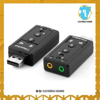 Placa Sonido Externa Usb 7.1 Pc Control Audio Volumen Y Led