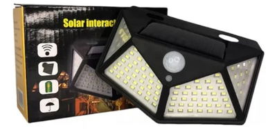 Reflector Solar 100 Led Luz Exterior