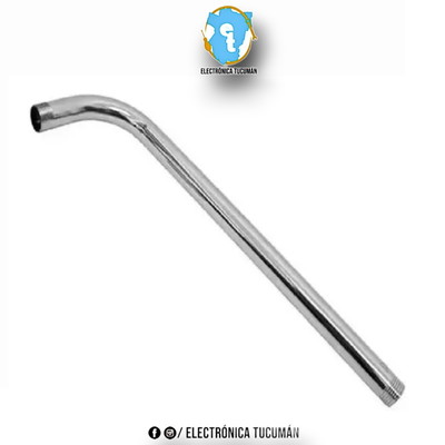 Caño De Acero Inox Cromado 60cm Baño Brazo Para Flor Ducha