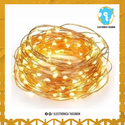 TIRA LED HILO DE ALAMBRE 3 MT LUCES MULTICOLOR, AZUL, ROSA, CALIDO, FRIO