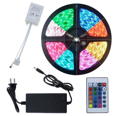 TIRA LED RGB 5 METROS EXTERIOR + CONTROLADOR + FUENTE + CONTROL 2835