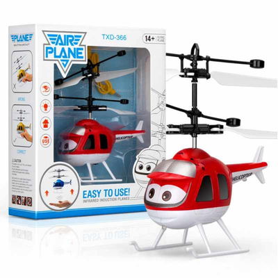 Helicóptero Control Remoto Carga Usb Sensor Luz Doble Hélice