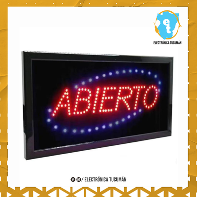 CARTEL LED ALTA LUMINOSIDAD ABIERTO