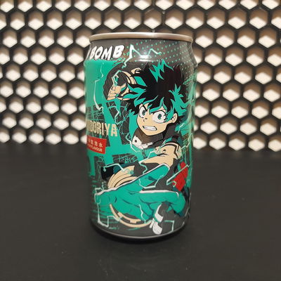 Gaseosa Ocean Bomb MHA Izuku Midoriya sabor durazno blanco