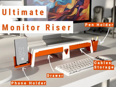 Elevador de Pantalla y Organizador de Escritorio