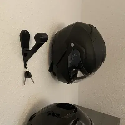 Gancho para casco de moto