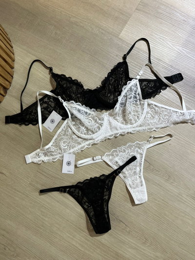Conjunto con aro encaje Ameli -ESPECIAL-