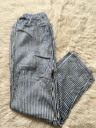 Pantalón peluche unisex rayado