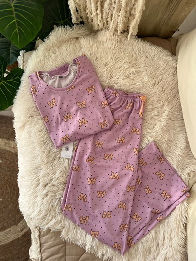 pijama largo morley MONO CON LILA