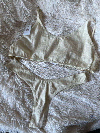 Conjunto Rita de algodon -BEIGE-