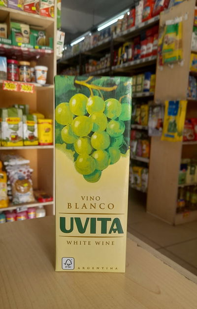 Tetrabrik Vino Blanco Uvita x 1 litro