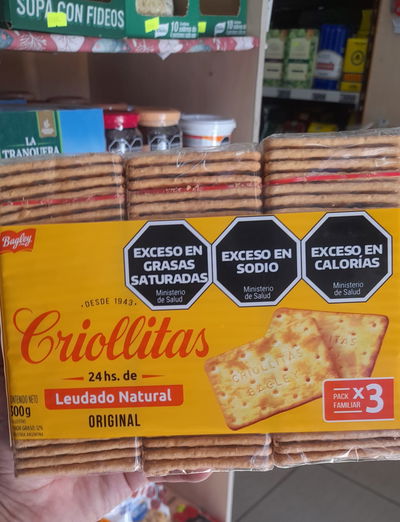 Galletita Criollitas Original x 3uni x 300g