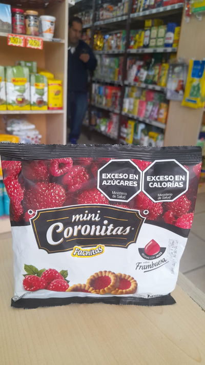 Galletitas Fachitas Mini Coronitas Frambuesa x 140g
