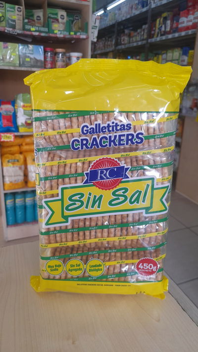 Galletitas Crackers RC Sin Sal x 450g