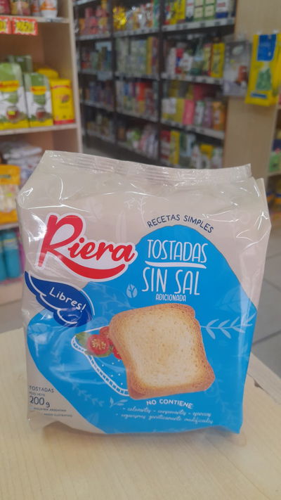 Tostadas Sin Sal Riera x 200g