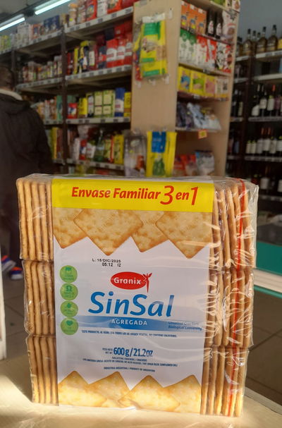 Galletita Granix Sin Sal x 3 uni. x 600g