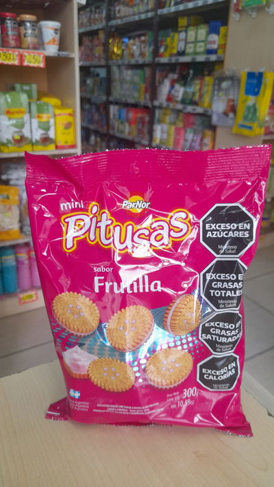 Galletitas ParNor Mini Pitusas sabor Frutilla x 300g