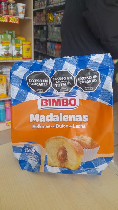 Bimbo Madalenas Rellenas con Dulce de Leche x 190g