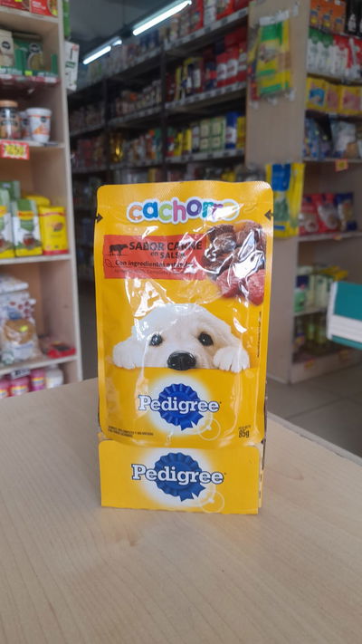 Alimento Para Perros Cachorro Pedigree Sabor Carne En Salsa x 85 grs 