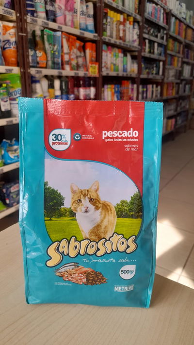 Alimento Para Gatos Sabrositos Sabor Pescado x 500gr Todas las Edades