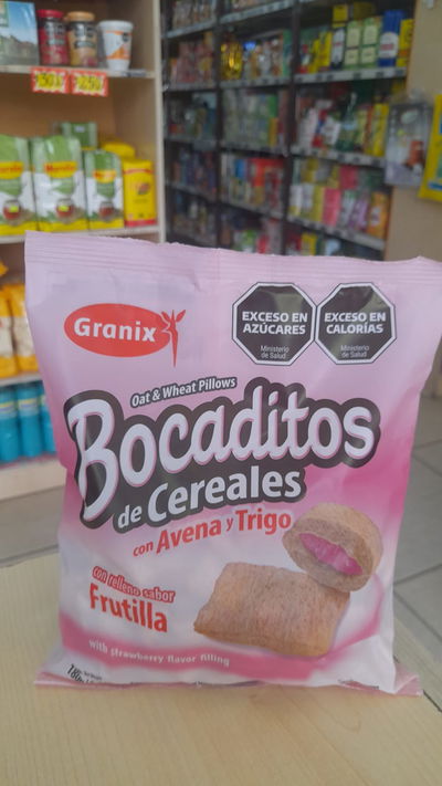 Granix Bocaditos Relleno de Frutilla x 180g