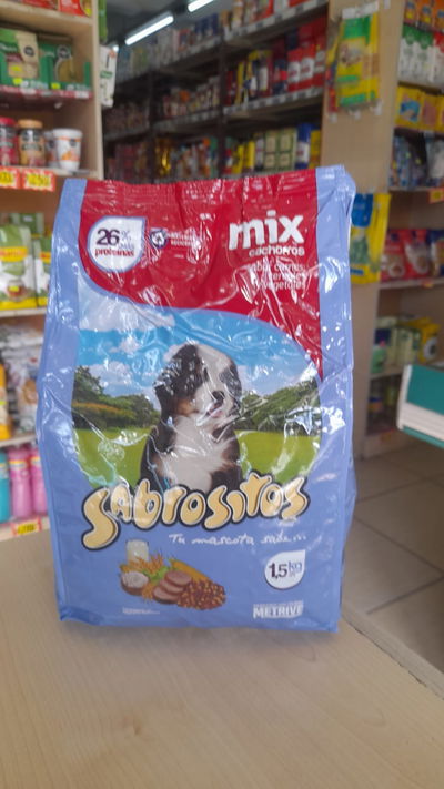 Alimento Para Perro Cachorro Sabrositos Carne/Cereales/Vegetales x 1,5kg