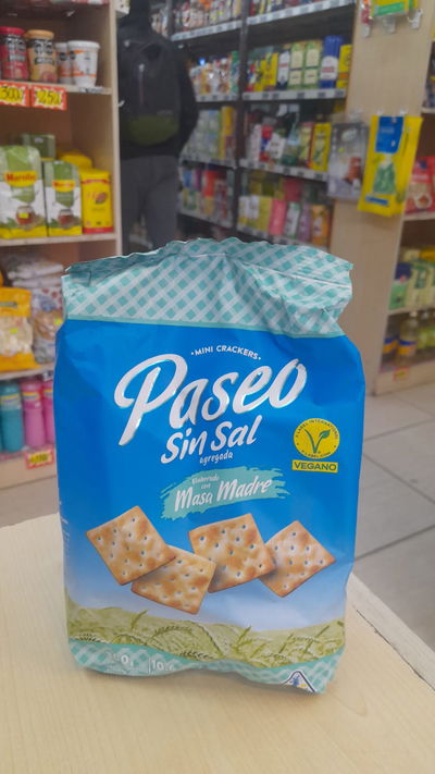 Galletitas mini Crackers Paseo Sin Sal de Masa Madre x 300g