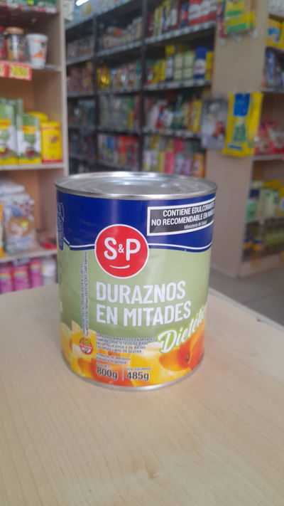 Lata S&P Duraznos en mitades x 800g