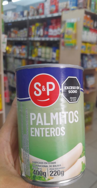 S&P Lata de Palmitos Enteros x 400g