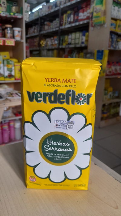 Yerba Mate VerdeFlor Hierbas Serranas x 500g