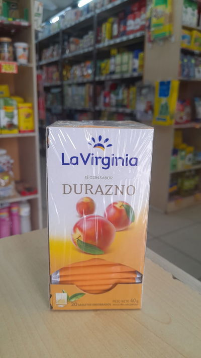 La Virginia Té en Saquitos de Durazno x 20saq.