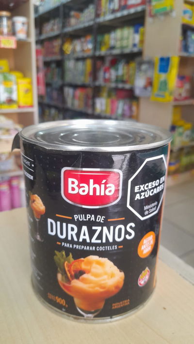 Bahía Lata Pulpa de Duraznos x 900g